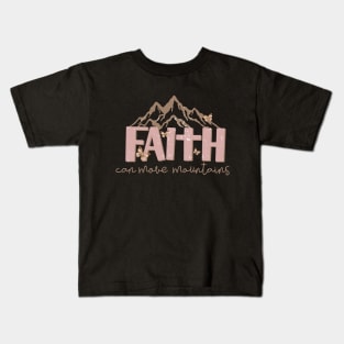 faith can move mountains christian Kids T-Shirt